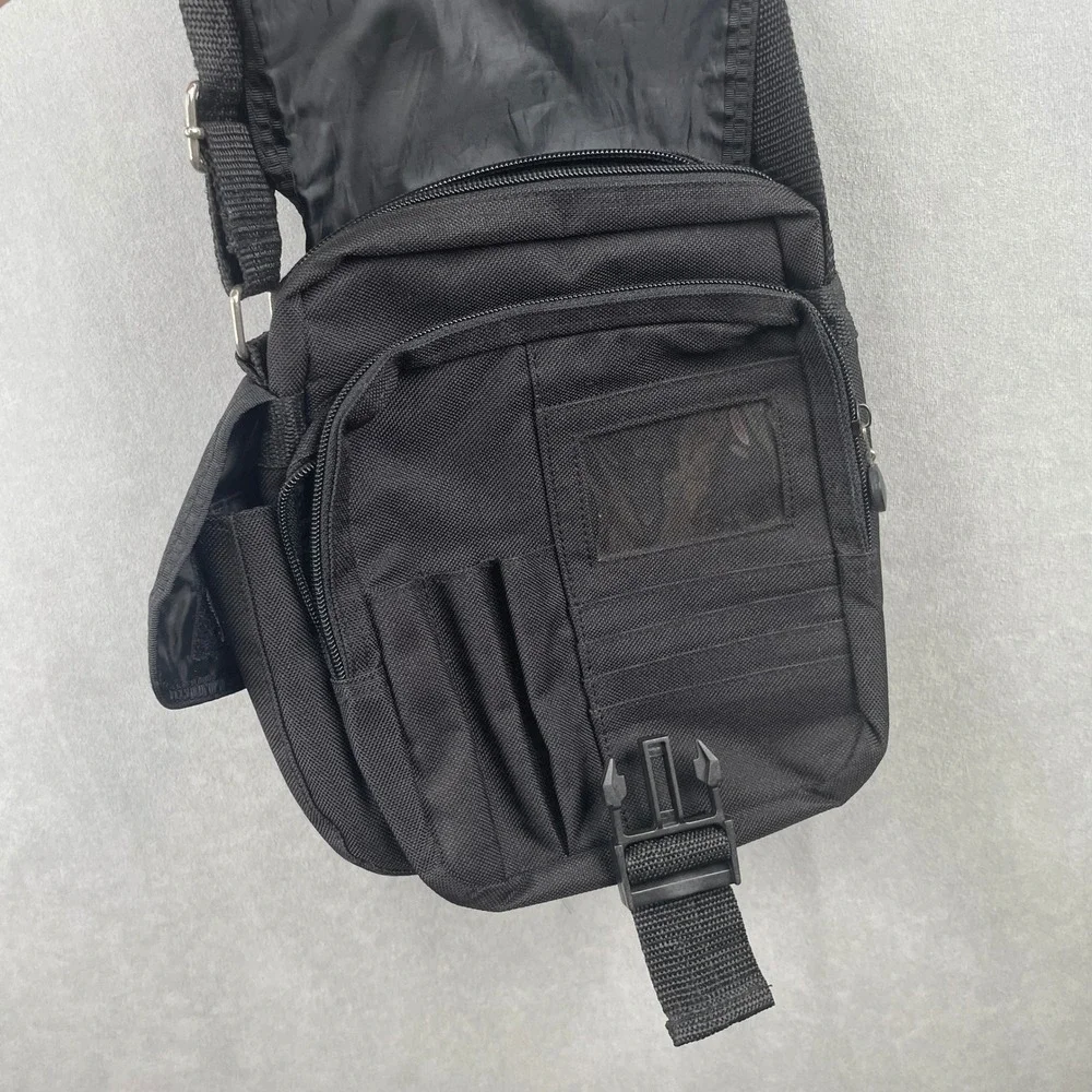 Disneyland Resort 50th Anniversary Mickey Mouse Black Canvas Crossbody Bag 2005‎